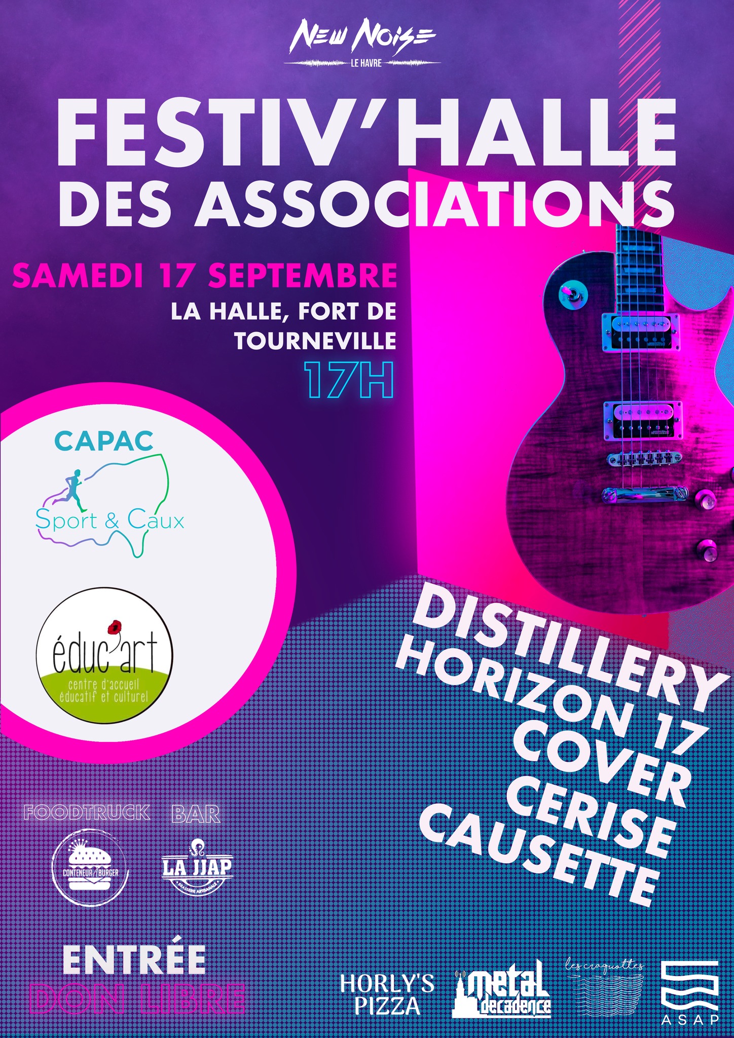 2e édition - 17 Septembre 2022 - Avec les associations "Educ'Art" et "CAPAC Sport & Caux" et les artistes : Distillery // Horizon 17 // Cover // Cerise // Causette